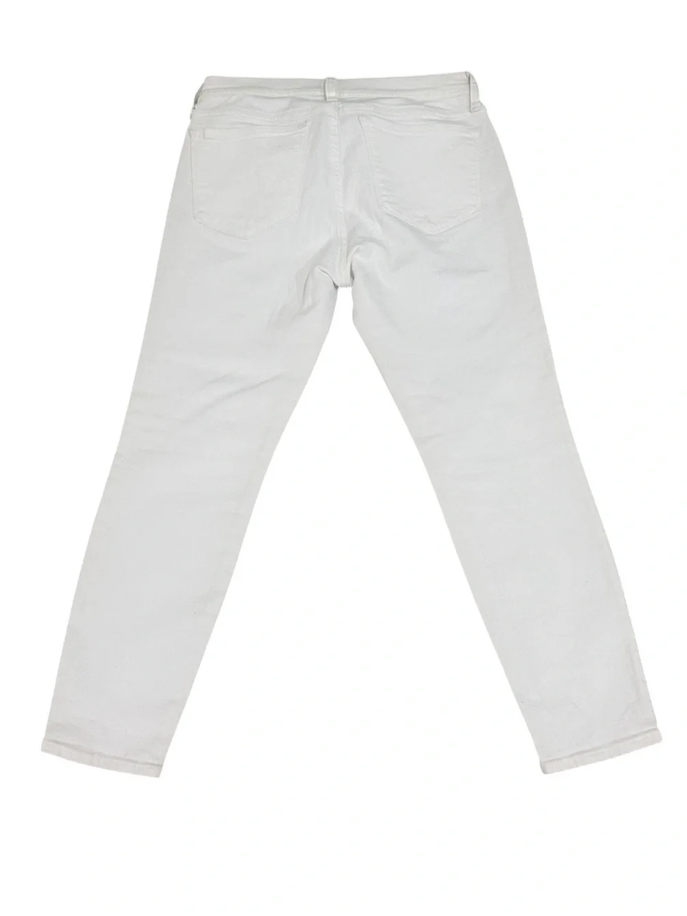 J. Crew Skinny 8” toothpick stretch cotton White denim Jeans size 28petite